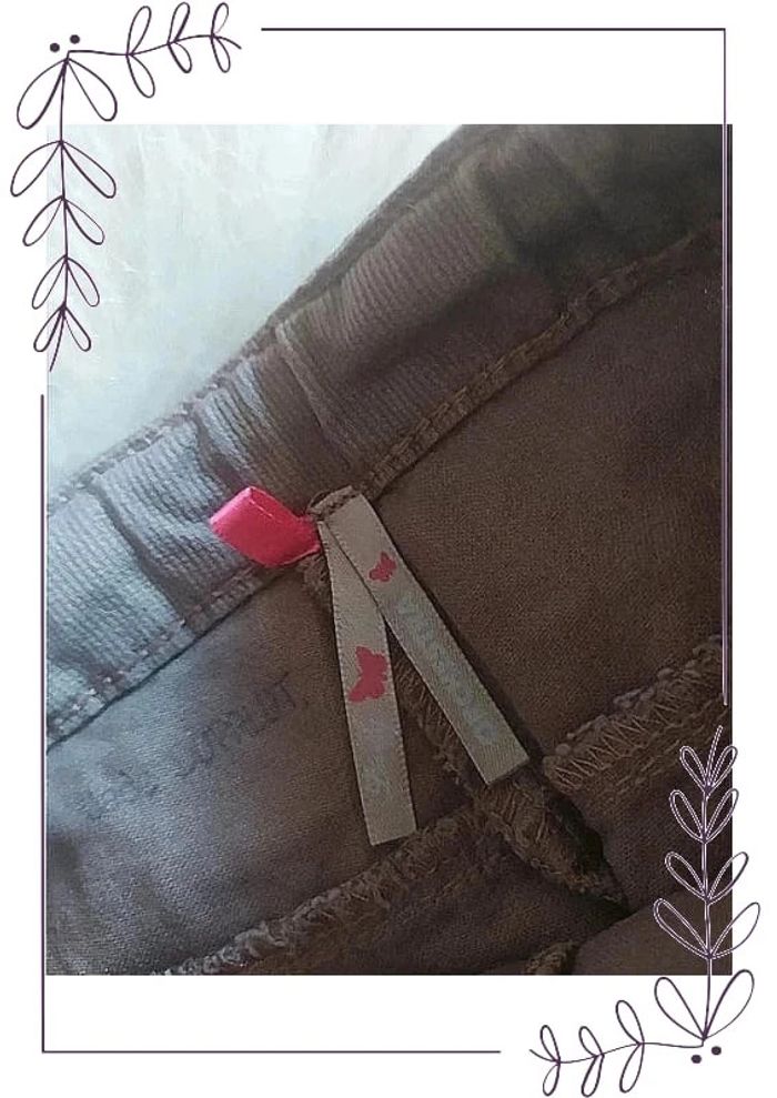 Pantalon fille velours mi-saison Orchestra 3 ans coloris taupe - photo numéro 5