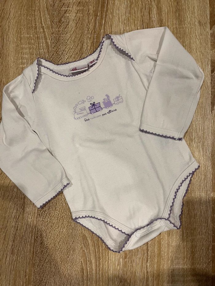 Body bb fille 3 mois Pommette