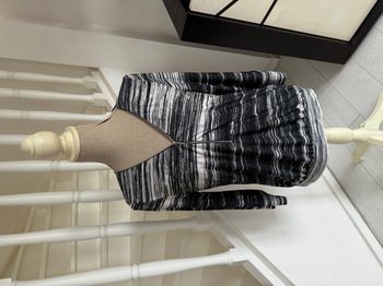 Blouse manches 3/4 Morgan à motifs noirs et crèmes