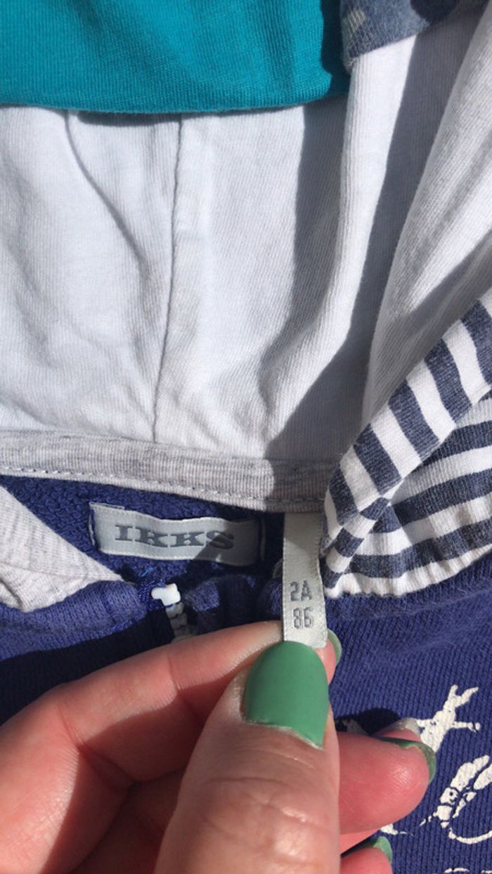 Gilet zippé Ikks 2 ans - photo numéro 2