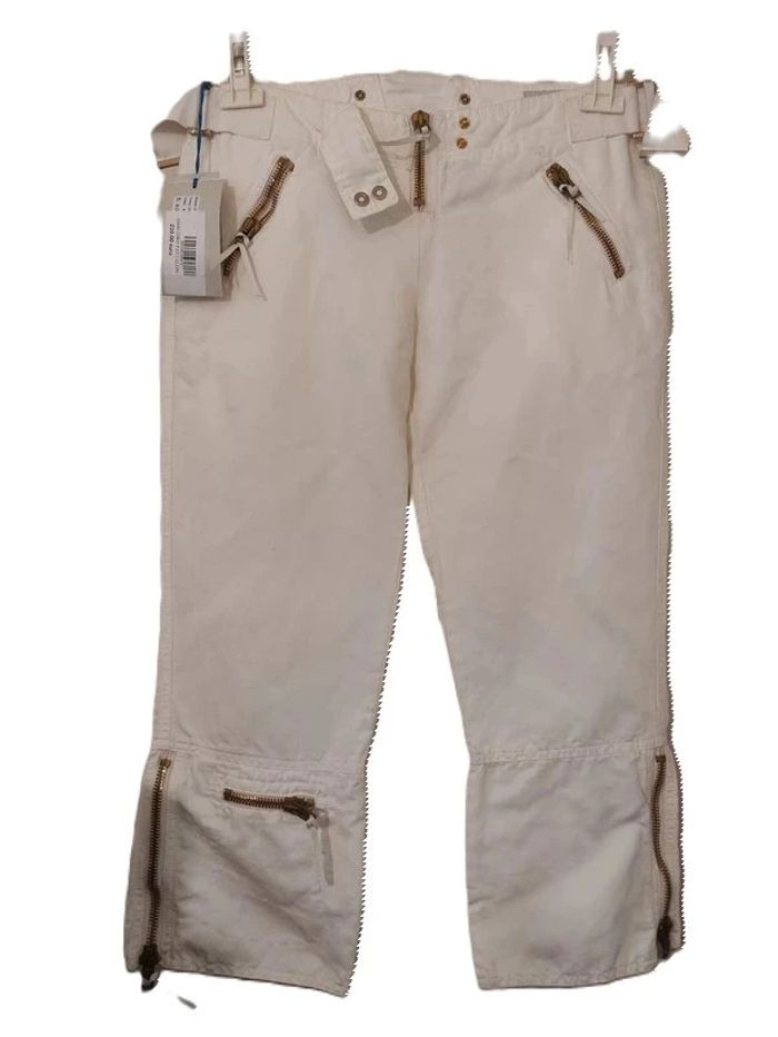 Pantacourt 18 R Cerruti Taille 44 Blanc