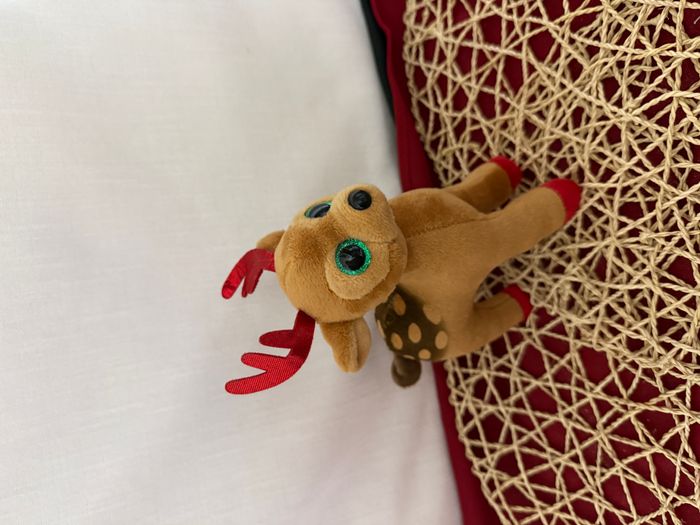 Peluche Tinsel le Renne Beanie Boo's Ty Small - photo numéro 6