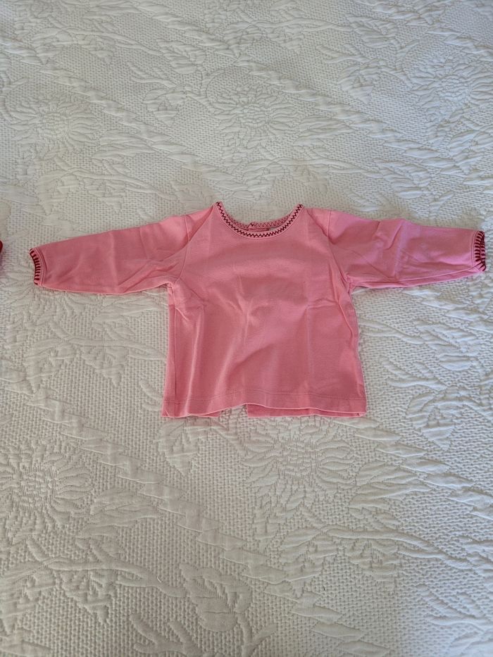 💗 Superbe ensemble 3 pièces Absorba bébé fille 3 mois - photo numéro 2