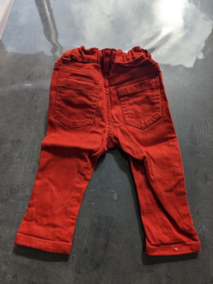 Jeans brique 6 mois - photo numéro 2