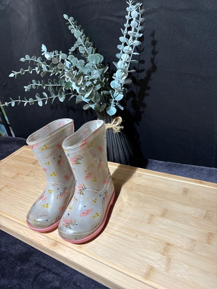 Bottes de pluie fille pointure 22 - photo numéro 2