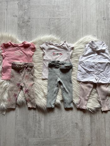 Lot de 3 ensembles fille printemps