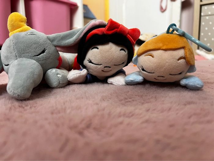 snuglet Disney lot de 3, dumbo, blanche neige cendrillon