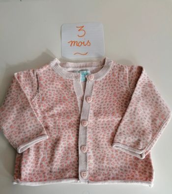 Gilet coton Kimbaloo 3 mois