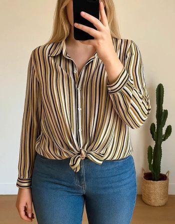 Chemise à rayures multicolores Caroll taille 42