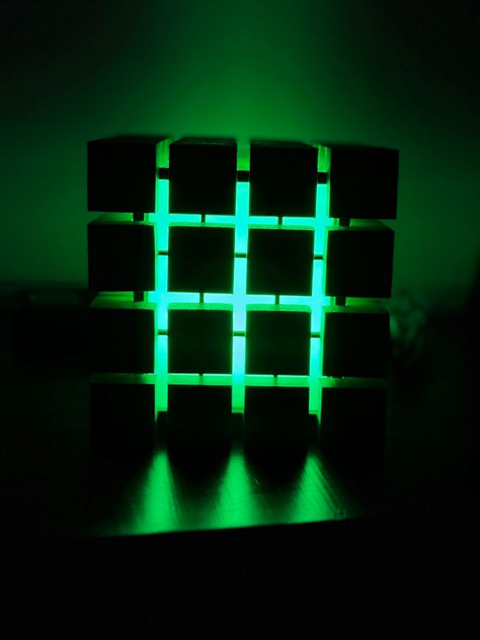 Lampe veilleuse cube multicolore - photo numéro 8