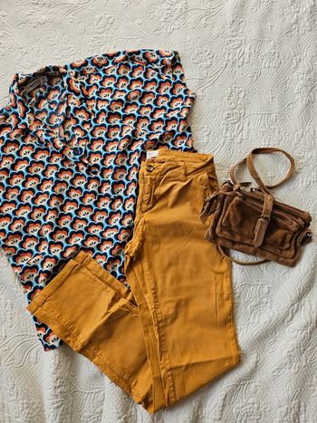 Pantalon jaune moutarde taille 36