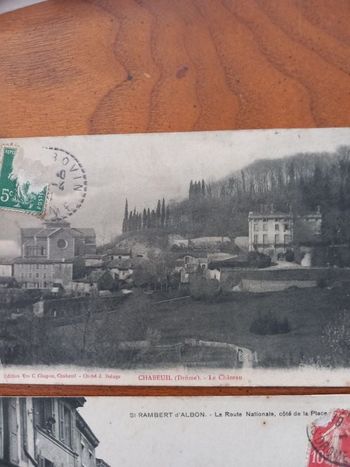 Lot 3 cartes postales anciennes drôme