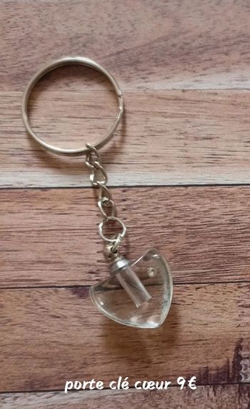 Porte clé coeur st Valentin - prénom graver