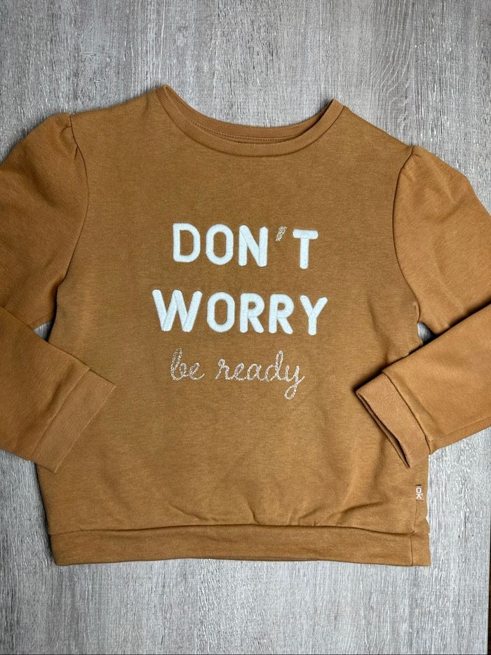 Pull sweat Don’t Worry - taille 6 ans - 116 cm - photo numéro 2