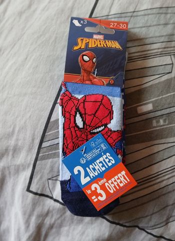 Lot de 3 paires de chaussettes basses Spiderman