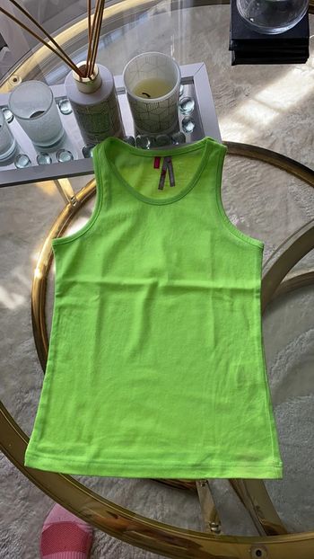 Débardeur fille vert 5 ans