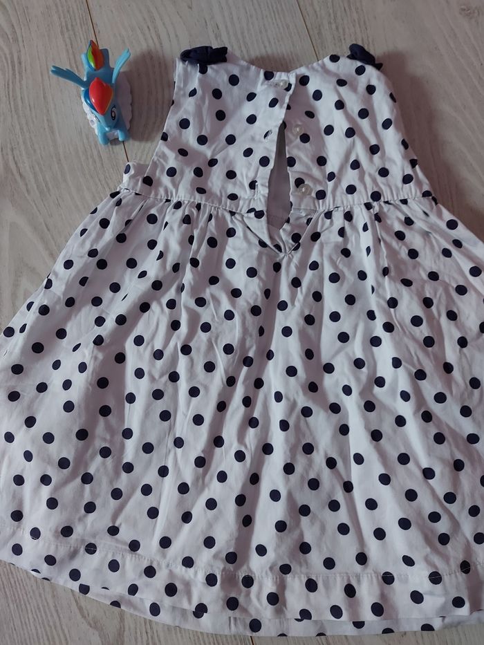 Robe à pois bleu marine - photo numéro 5