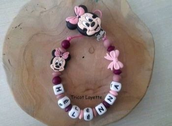 Attache tétine minnie