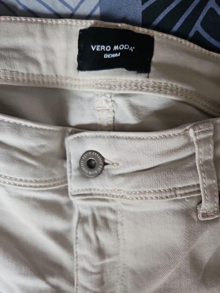 Jean skinny écru L/30 Vero Moda - photo numéro 4