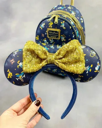 Loungefly mini backpack walt disney world 50th + ears