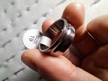 Bague acier inoxydable argentée