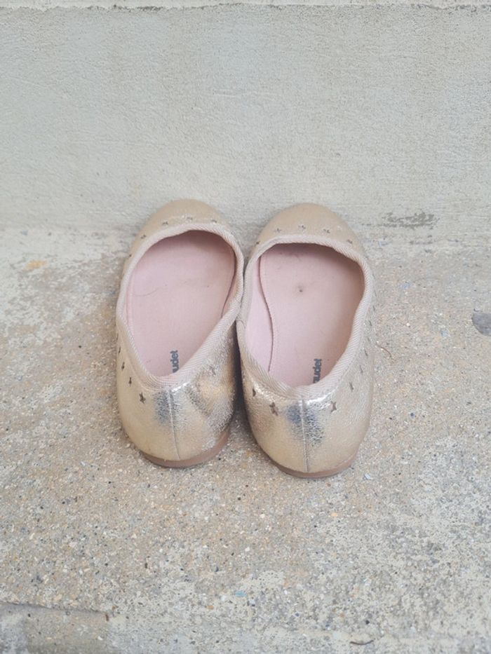 Ballerines Verbaudet dorées taille 34 - photo numéro 4