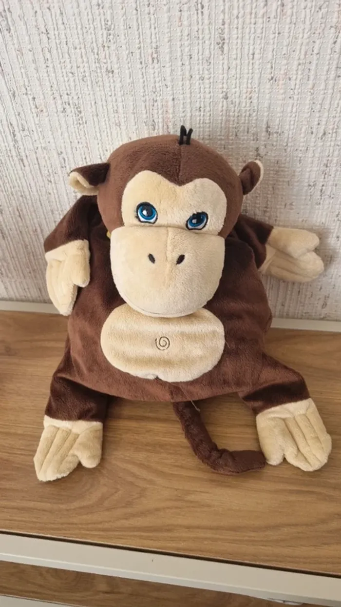 Peluche singe pour bouillotte - photo numéro 2