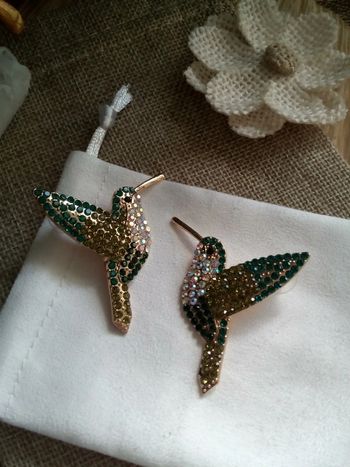 Boucles d'oreilles colibris