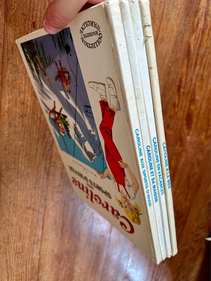 Lot de 4 livres anciens Caroline Pierre Probst Hachette Jeunesse grande albums blancs - photo numéro 2