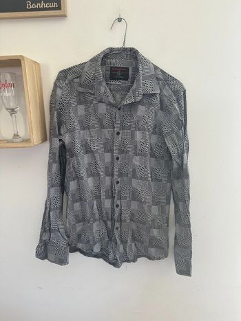 Chemise à motif clubbing couture