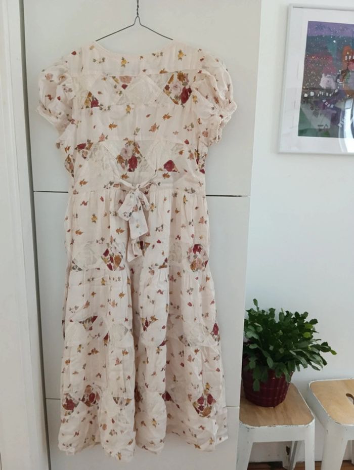 Robe vintage longue Boutonnée bohème romantique - photo numéro 8