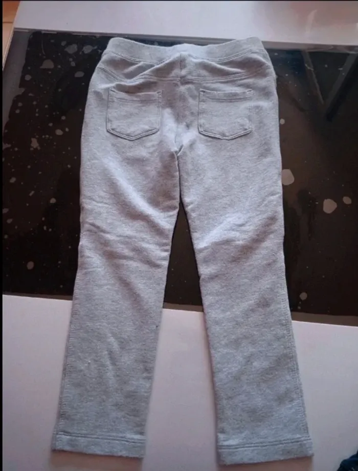 Pantalon élastique gris - photo numéro 2