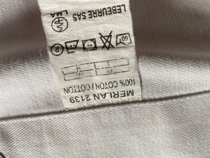 Veste de cuisinier coton blanc taille 3 ou M - photo numéro 8
