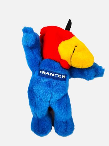 Peluche Mascotte Footix - Coupe du Monde 1998 - Total Vintage