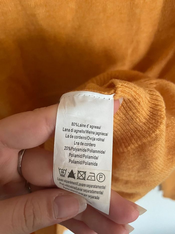 Pull jaune moutarde en laine - photo numéro 3