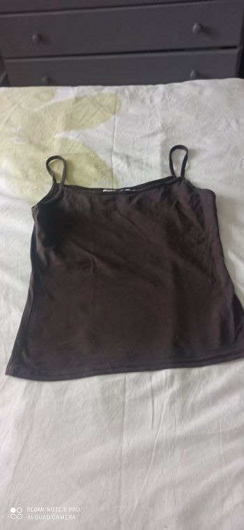 Débardeur marron t. 36