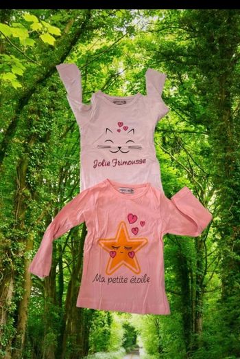 Lot 2 t-shirts manches longues