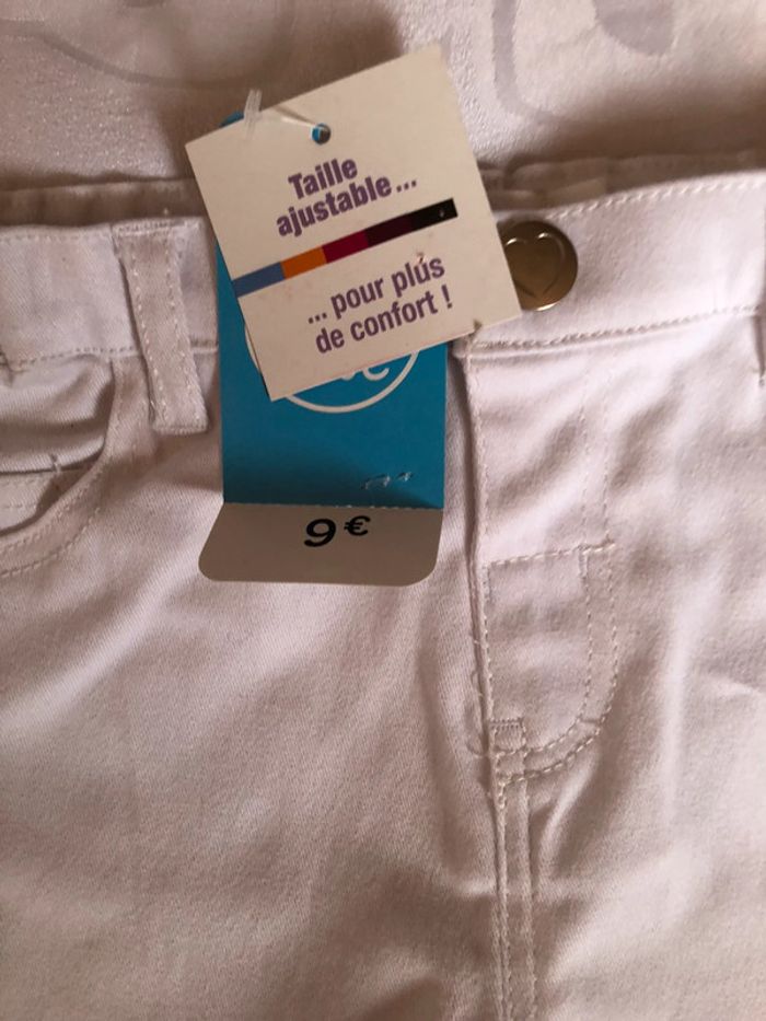 Ensemble fille neuf short et tee shirt 1 an - photo numéro 3