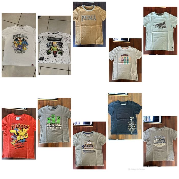Lot de tee-shirt en 8 ans