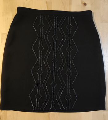 Jupe noire à motifs aztèques