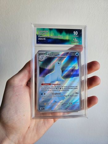 ⭐ Lamantine AR 097/094 - Collect Aura 10 (Gem Mint) | Méga Évolution Flammes Fantasmagoriques | 2025 FR 🇫🇷