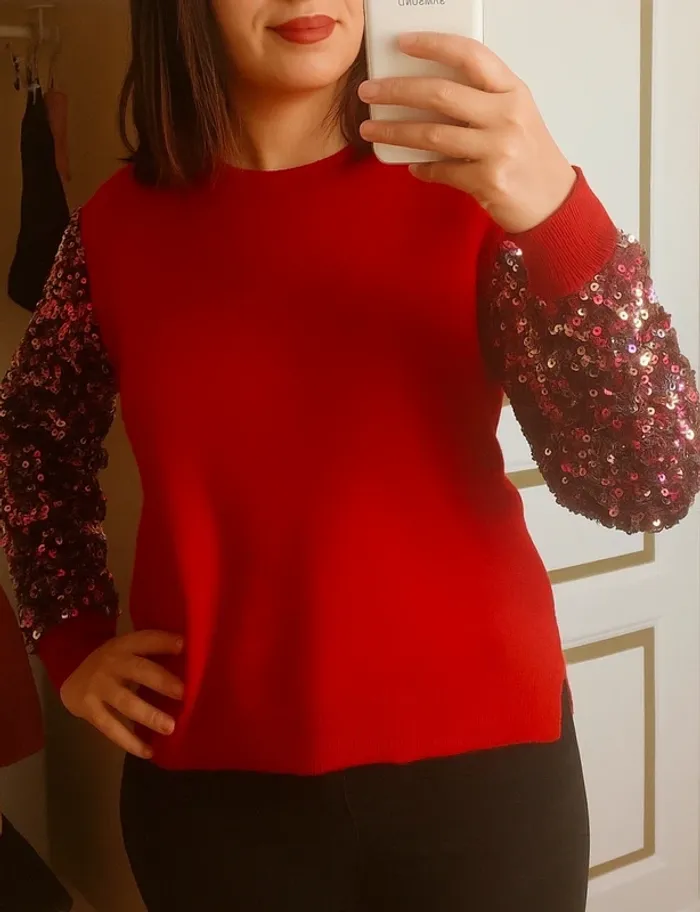 Pull paillettes