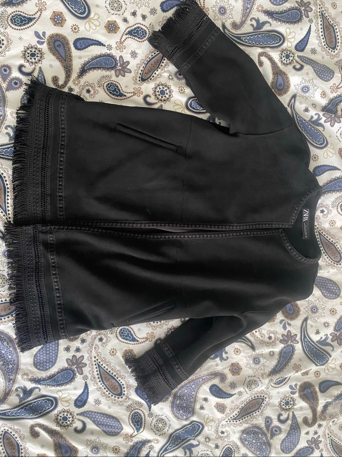Veste velours Zara manches 3/4 oversize