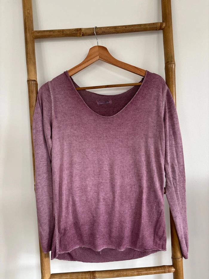 pull violet très léger