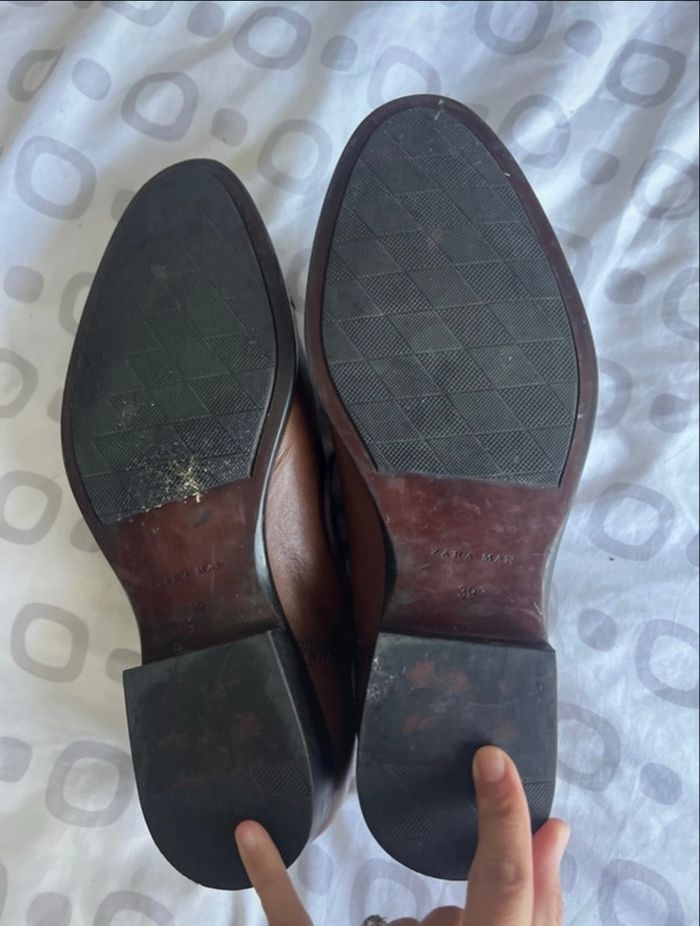 Chaussure de costume en cuir Zara taille 39 - photo numéro 3