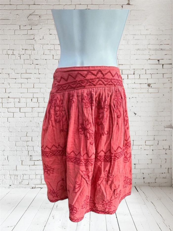 Jupe mi longue bohème Zara