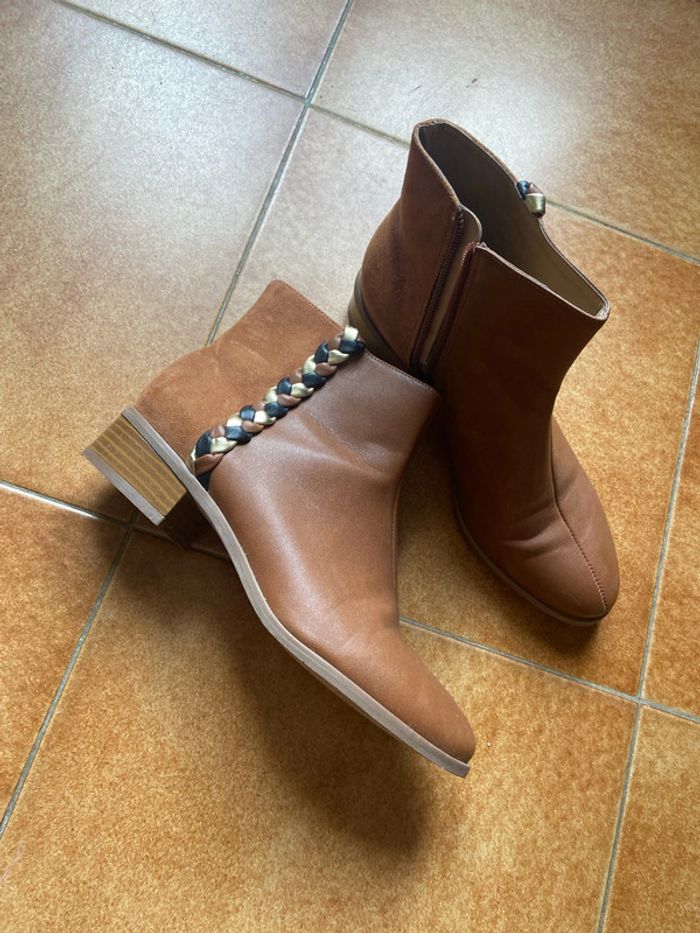 Bottines bi matières végane studio Celeste