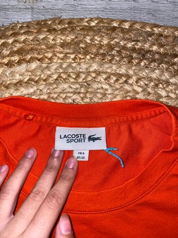 T shirt Lacoste orange 