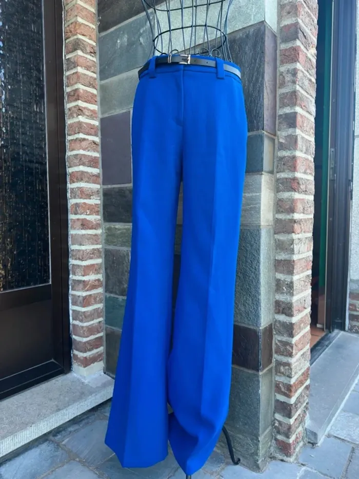 Pantalon costume bleu Zara Taille XS / 34 - photo numéro 2