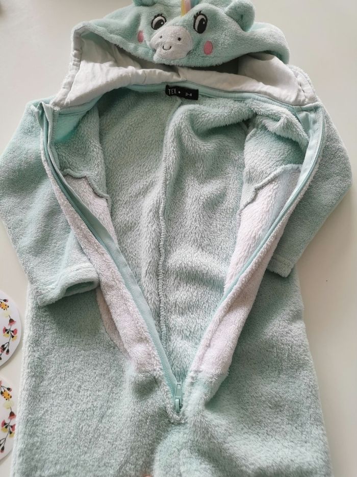 Combinaison surpyjama licorne 3/4ans tex tbe - photo numéro 3